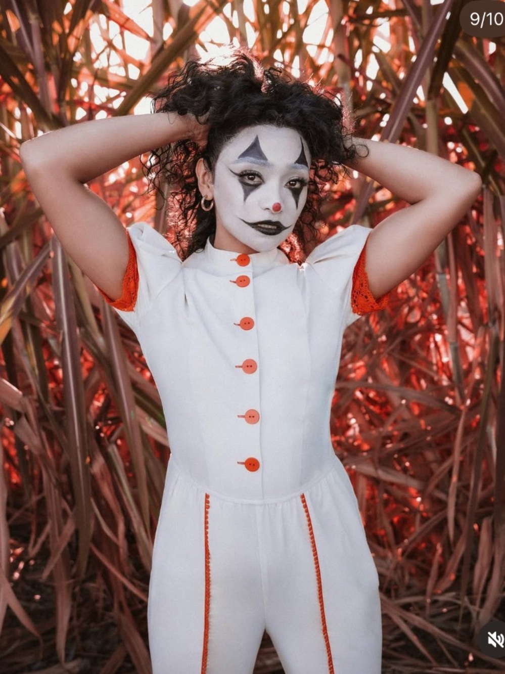 NWT Lively Ghosts clown jumpsuit size XS